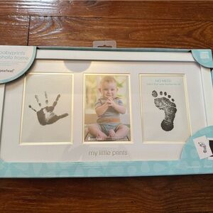 My little prints Blue and White Baby Keepsake Frame